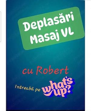  Robert Masaj Senzual & Relaxant deplasari la domiciliu Detalii pe WhatsApp oricand