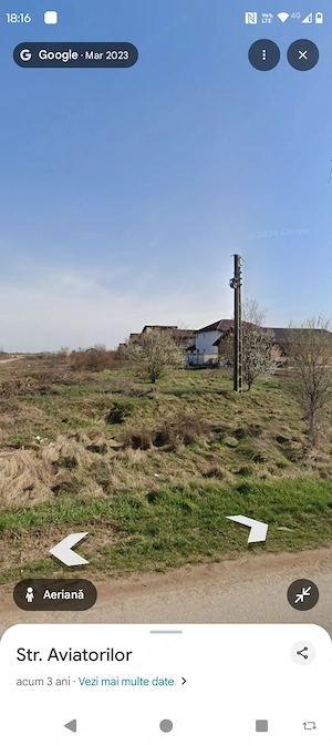 Parcela teren zona aeroport Ghercești în spate la doi pasi - imagine 4