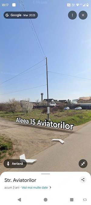 Parcela teren zona aeroport Ghercești în spate la doi pasi - imagine 2