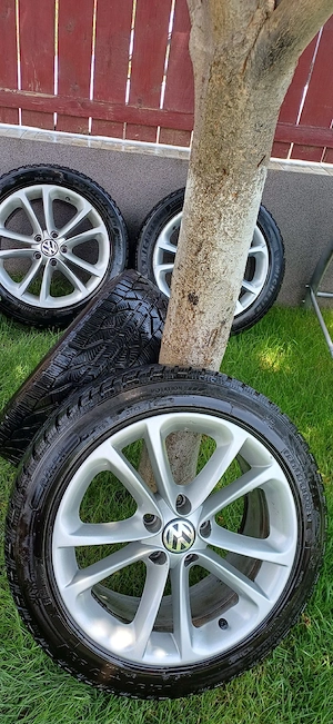 Jante aliaj R17 5x112 Originale Vw.Audi.Skoda.Seat. Anvelope iarna .3 - imagine 5