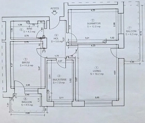 Apartament cu 3 camere situat la etajul 3 zona rezidentiala Rasnov - imagine 28