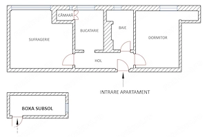 Apartament Renovat 2 Camere + Boxă 7 MP  Vedere Superbă spre Tâmpa - imagine 12