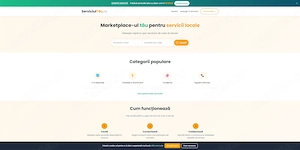 Vând afacere online la cheie - Marketplace servicii complet funcțional