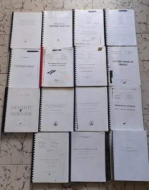 Lot 15 cursuri și cărți Medicină UMF   Anatomie, Chirurgie, Fiziologie, Psihologie