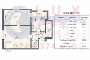 Id 20047 de vânzare: apartament 2 camere | cartier neptun etaj 1 - imagine 10