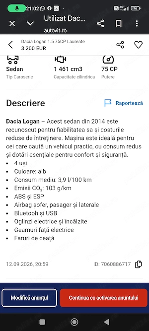 Vând Dacia Logan 2014 1.5 dci 3100   - imagine 6