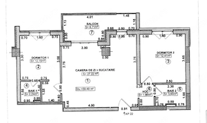 Apartament 3 camere, 60 mp, zona Girocului - imagine 9