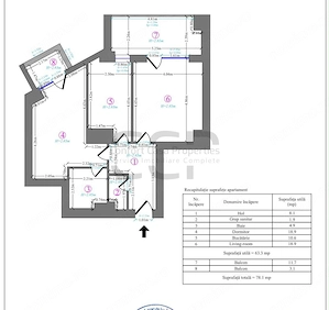 Nerva Traian - 10 minute metrou - 2 bai - 2 balcoane - centrala proprie - imagine 11
