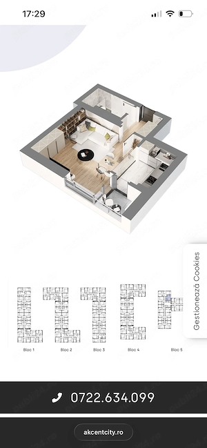 Propietar vand garsoniera Akcent City Bucurestii Noi - imagine 3
