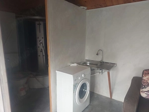 Pachet complet   container locuibil + căsuță lemn 24 mp + 5 panouri solare + generator + piscină - imagine 2