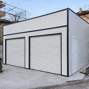 vând garaje auto din panou sandwhici pe structura metalica 