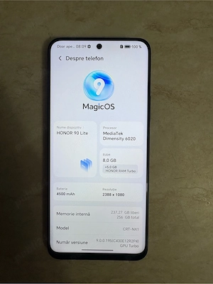 Vând Honor 90 Lite   256 GB   8 GB ram - imagine 5