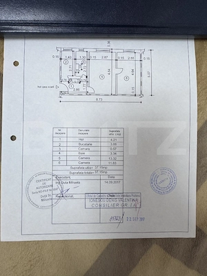 Apartament cu 2 camere, 38 mp, zona Malu Rosu - imagine 9