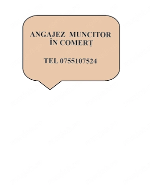 Angajez muncitor - personal masculin in comert