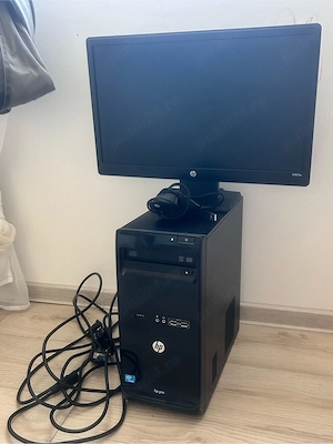 PC HP Pro 3500 + monitor HP 20    funcțional, complet