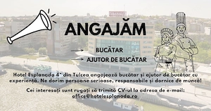 Hotel Esplanada 4* angajeaza bucatar si ajutor de bucatar