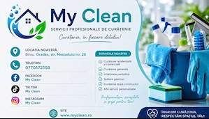 Angajăm operator curățenie cu permis auto categoria B
