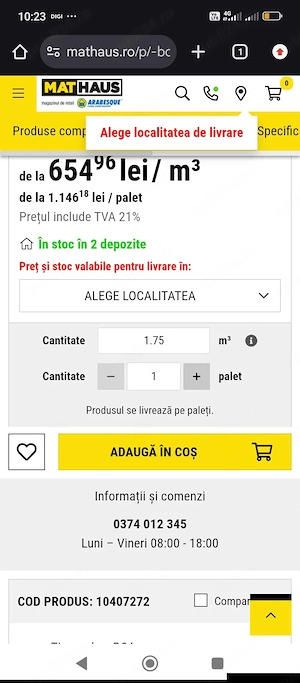 BCA soceram de vânzare 60 20 25