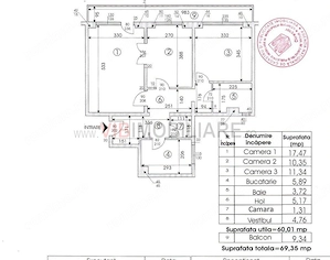 3 Camere - Prelungirea Ghencea - Balcon 9mp - imagine 10