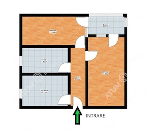 Apartament cu 2 camere decomandate si balcon zona Deventer Sibiu - imagine 7