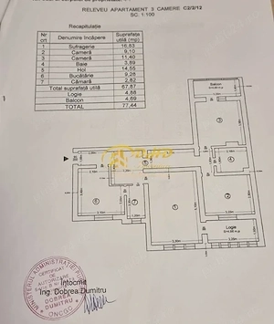 Apartament cu 3 camere, in zona Valea Lupului.