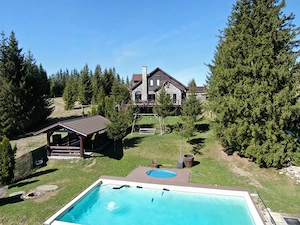 Cabana jacuzzi ciubar sauna piscina infinity view  Visul Muntilor Belis - imagine 10