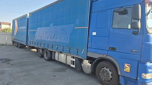 DAF XF105.410 autocamion cu remorcă tandem  gata de muncă - imagine 4