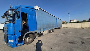 DAF XF105.410 autocamion cu remorcă tandem  gata de muncă - imagine 2