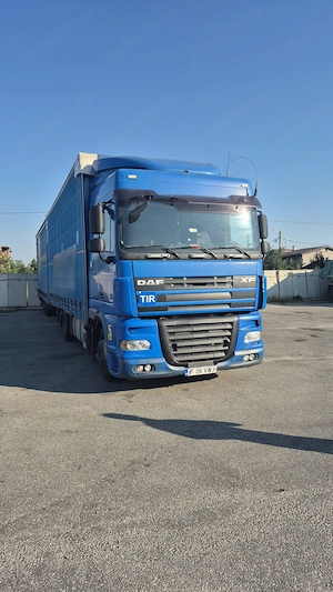 DAF XF105.410 autocamion cu remorcă tandem  gata de muncă - imagine 7