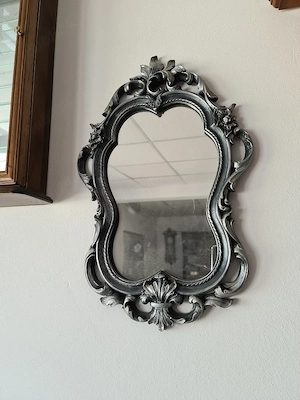 Oglinda argintie in stil baroc