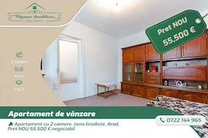 Apartament cu 2 camere, zona Gradiste, Arad