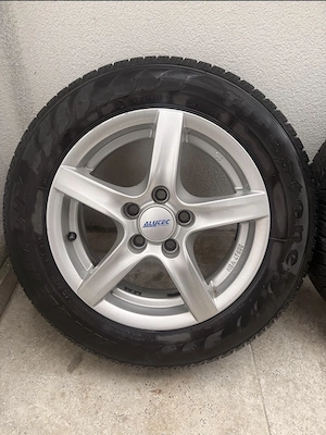 Vand set jante aliaj 14x5.5+cauciucuri - imagine 3