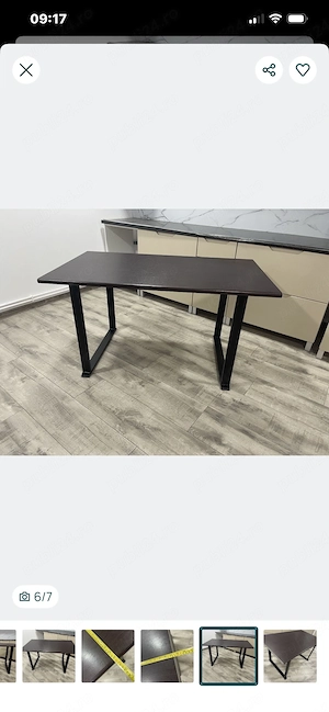 vand mese blat melamina cu picioare metalice