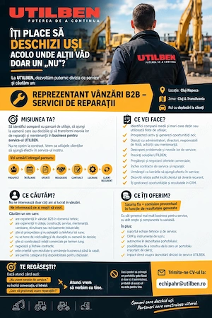 Reprezentant vanzari B2B- servicii de reparatii
