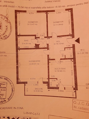 Apartament 3 camere oraș linistit - imagine 2