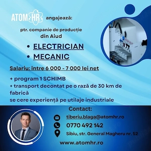 ATOM HR angajează pentru companie din AIUD