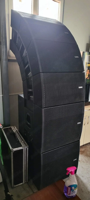Boxe line array top lumini dj