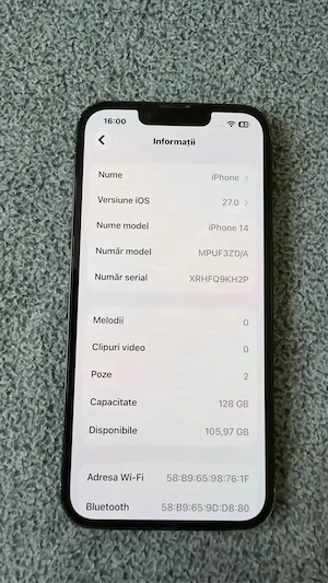 Vand iPhone 14 128 gb 