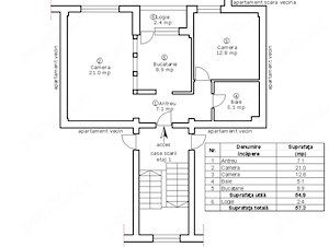 Ofer chirie cartier Odobescu nr.16 D apartament in bloc nou Satu Mare - imagine 8