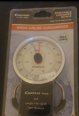 Cântar portabil pentru bagaje de avion