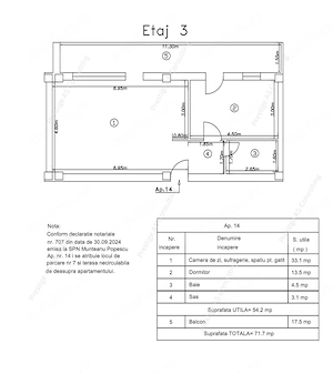 2 Camere | Terasa 72 mp | Proiect Design CADOU- Mircea cel Batran - imagine 10