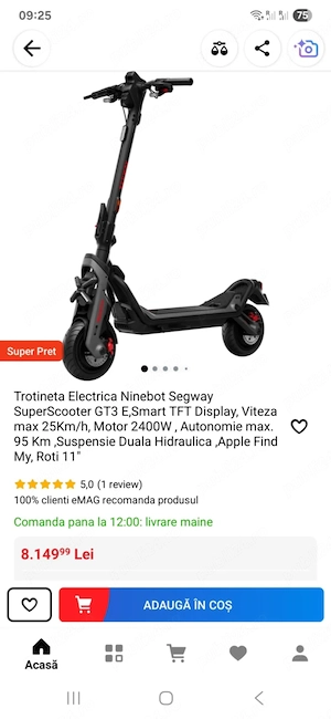 vand trotineta electrica