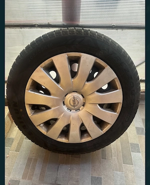 Set 4 cauciucuri noi + jante + capace 205/55 R16 All Season, DOT 2025 - imagine 3