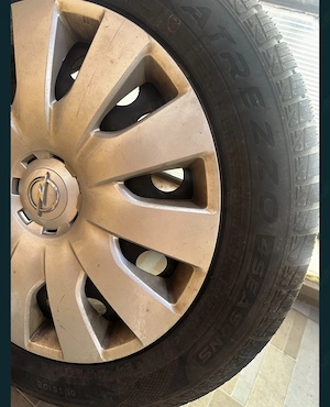 Set 4 cauciucuri noi + jante + capace 205/55 R16 All Season, DOT 2025 - imagine 4