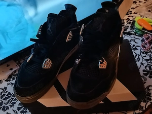 Jordan 4 Black Canvas