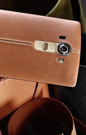 LG G4 Brown Edition incarcare wi-fi spate piele la cutie