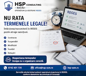 Servicii REGES Bacau