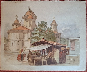 Cromolitografii - Preziosi - Bucurestii in 1869