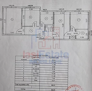 Apartament 4 camere, decomandat, 80 mp, 2 bai zona Nicolina - imagine 2