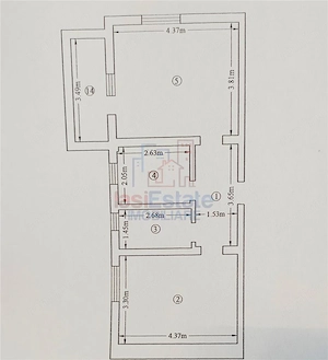 Etajul 2 - Apartament 2 camere cu parcare Pacurari - Kaufland - imagine 2